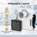 Batteri kompatibel med Genoray CS-GPX300MD
