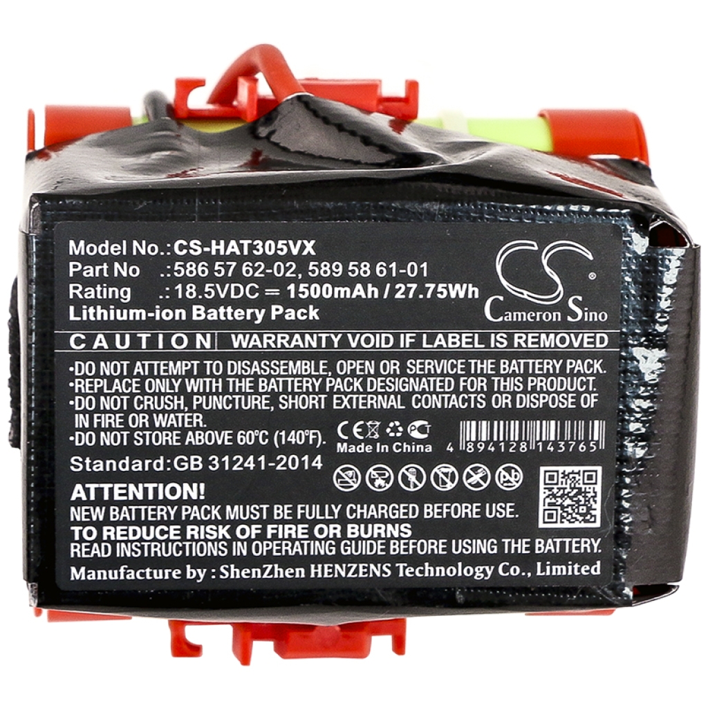 Cameron Sino CS-HAT305VX Li-ion batteripack, etikett 18,5V 1500mAh 27,75Wh