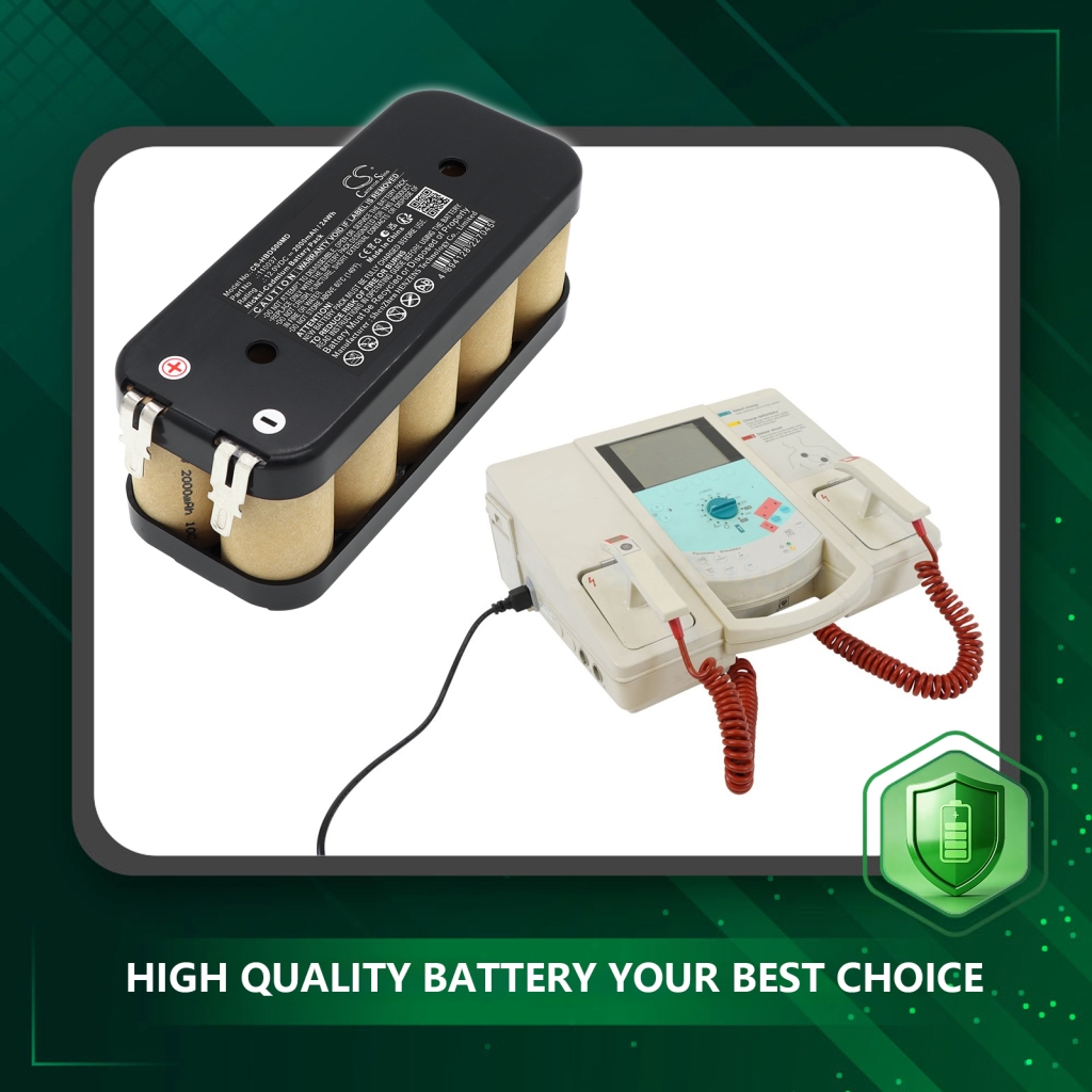 Batteri kompatibel med Hellige Phillips CS-HBD500MD