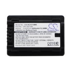 Kompatibel batteribyte för Panasonic VW-VBT190
