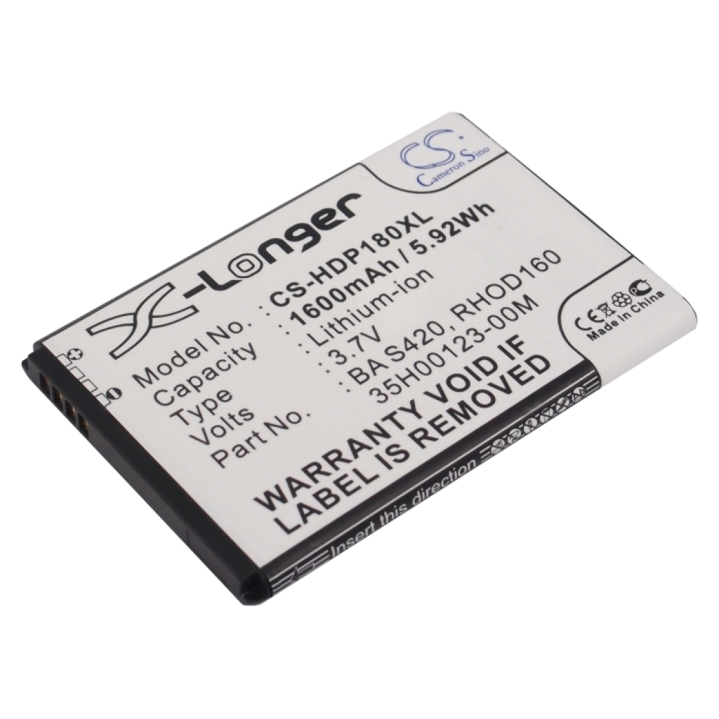 Batteri kompatibel med Verizon HTC AT&T Sprint T-Mobile CS-HDP180XL