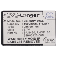 Compatible battery replacement for Verizon 35H00123-00M,35H00123-02M,35H00123-03M,35H00123-22M,35H00127-06M...