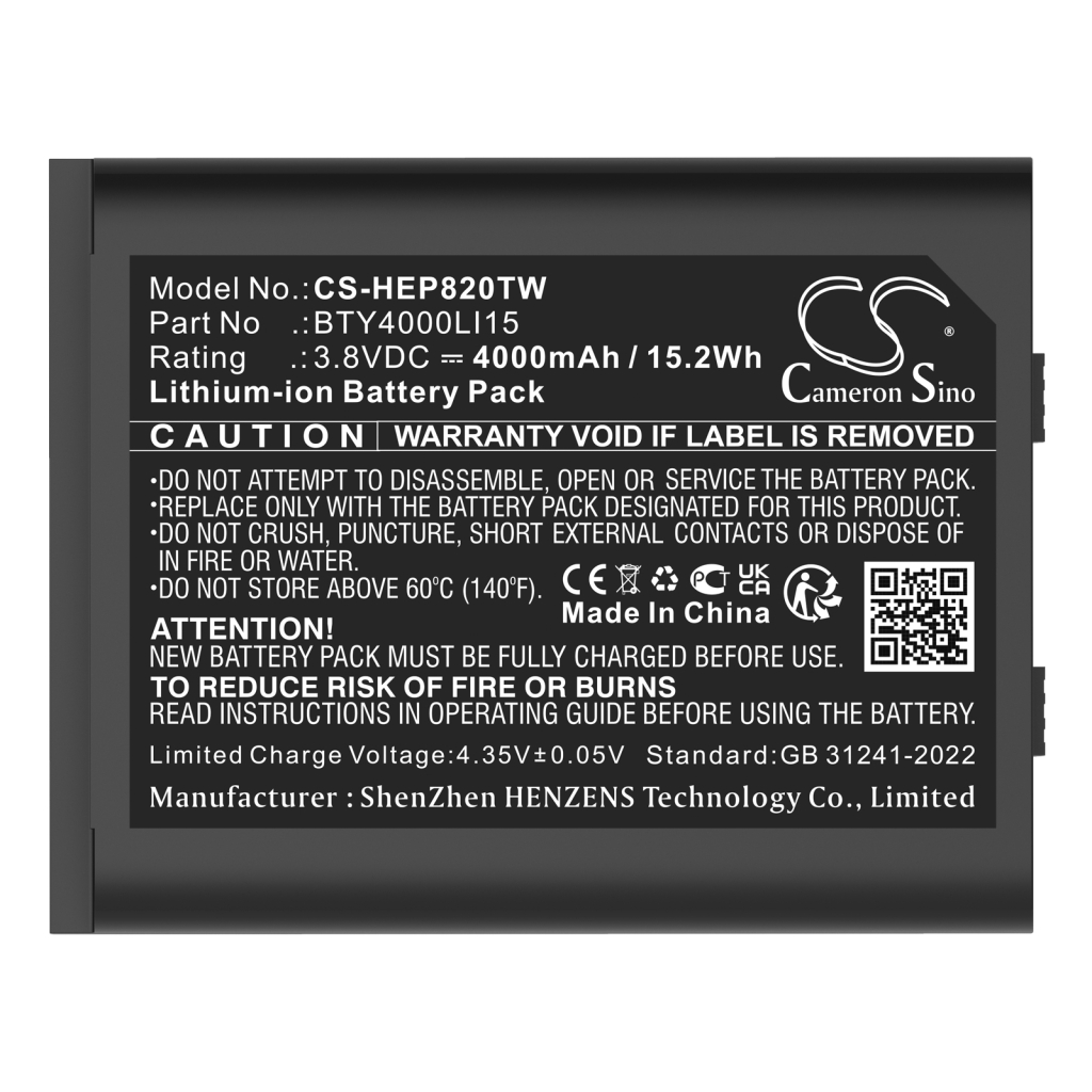 Battery Replaces BTY4000LI15