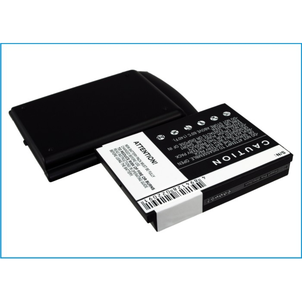 Cameron Sino X-Longer CS-HIQ200XL vinklad vy: 3,7V 3650mAh Li-ion, utökat bakstycke