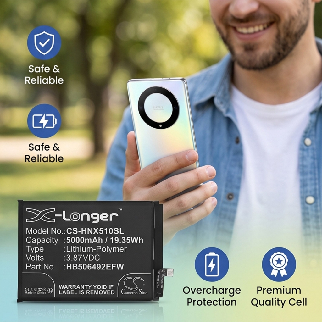 Batterier kompatibel med Honor Magic 5 Lite CS-HNX510SL