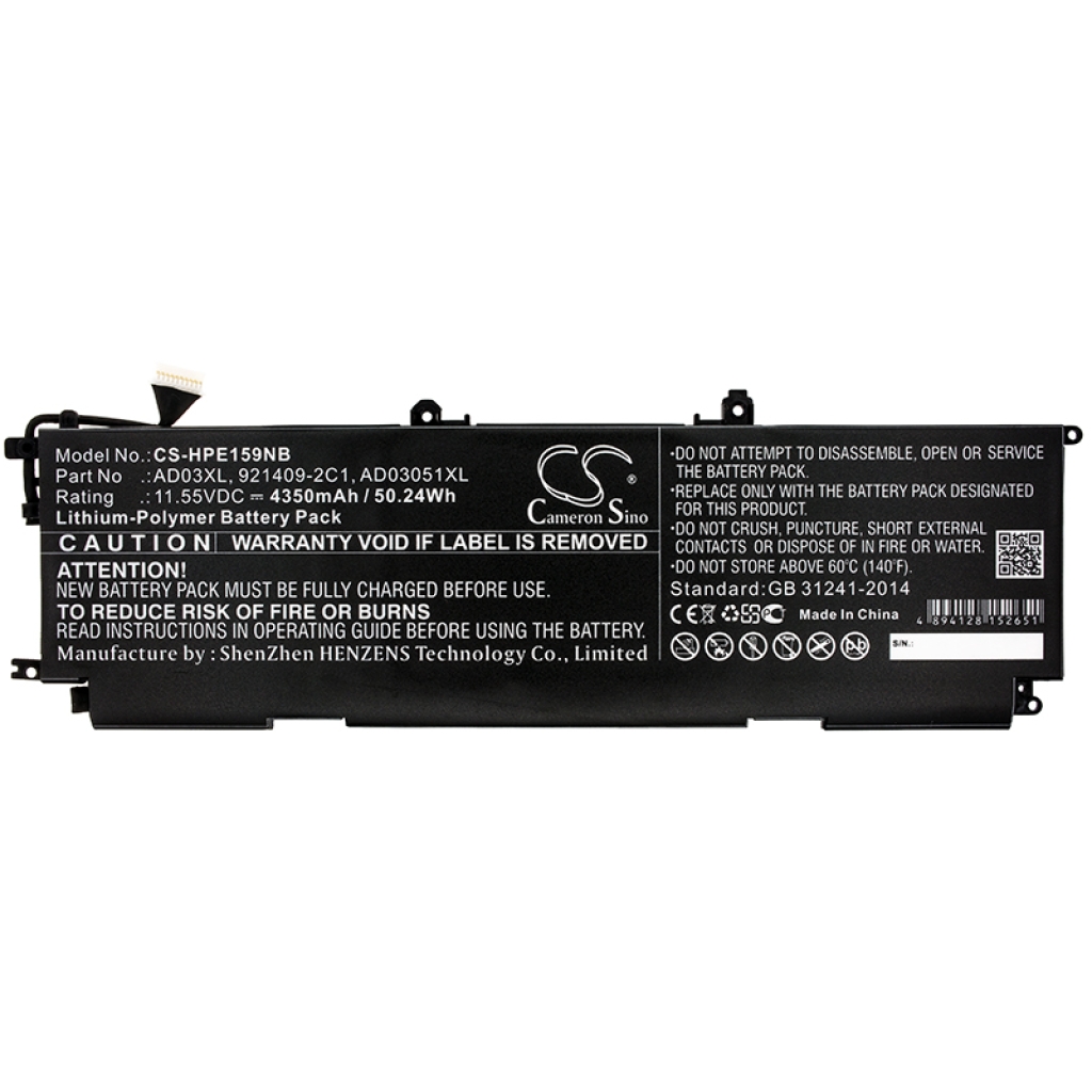 Batterier till bärbara datorer HP CS-HPE159NB