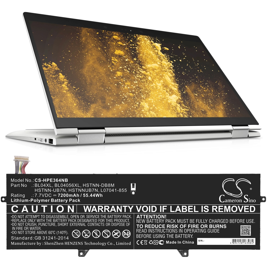 Batterier till bärbara datorer HP CS-HPE364NB