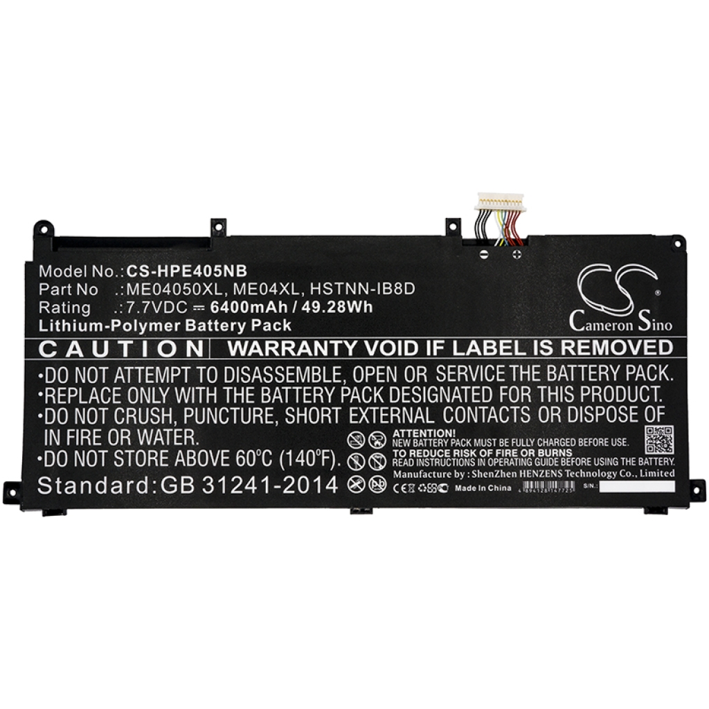 Batterier till bärbara datorer HP CS-HPE405NB