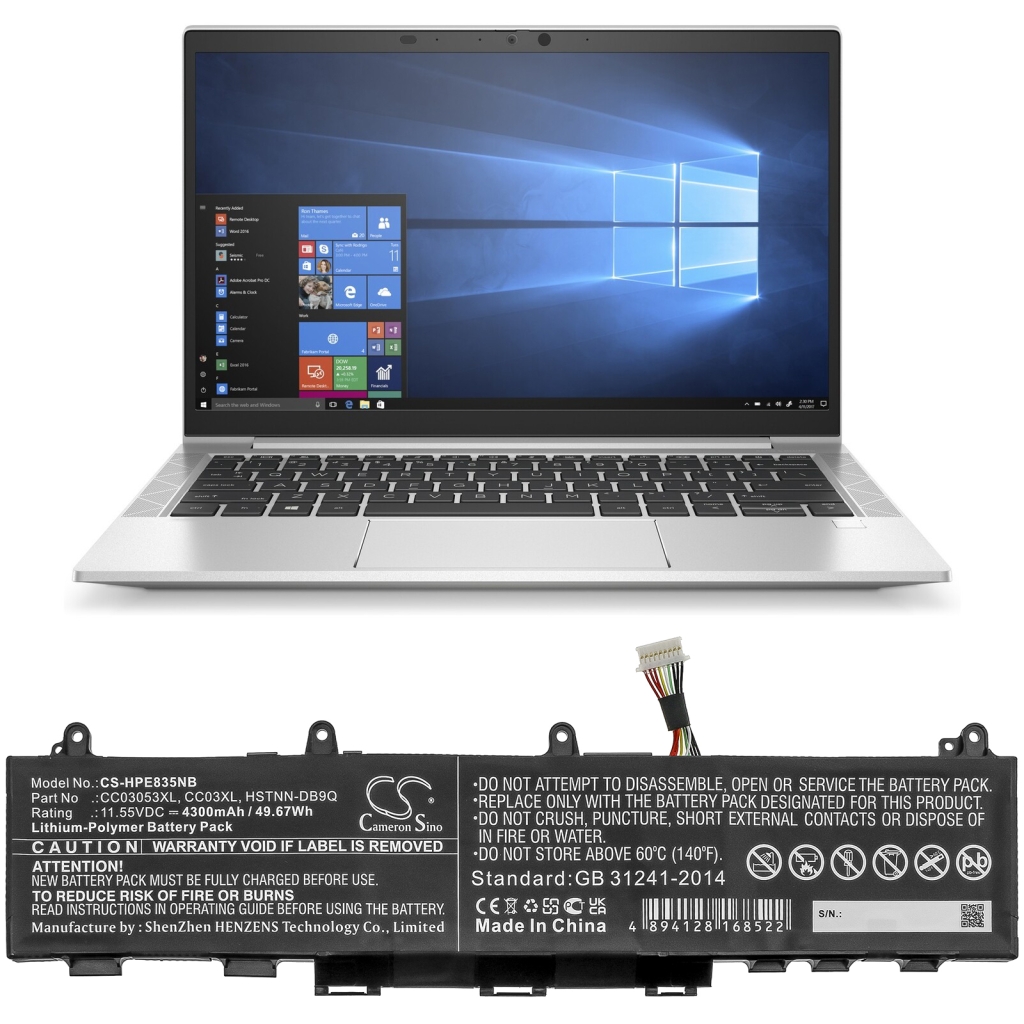 Batteri kompatibel med HP CS-HPE835NB