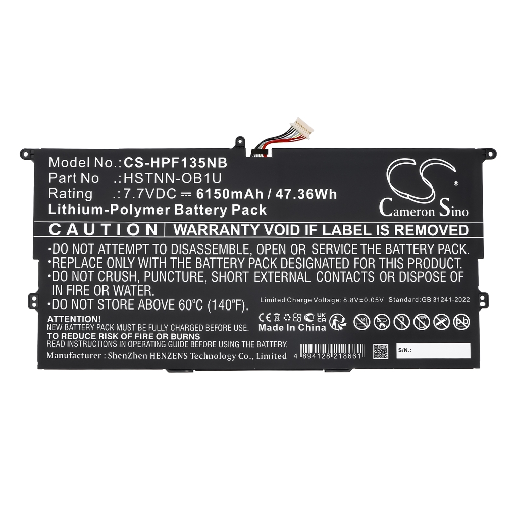 Batterier till bärbara datorer HP CS-HPF135NB