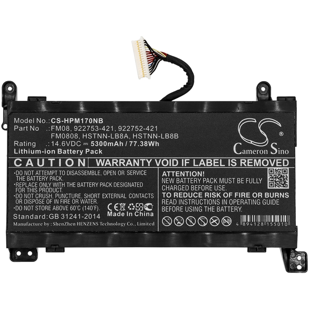 Batterier Ersätter FM08086