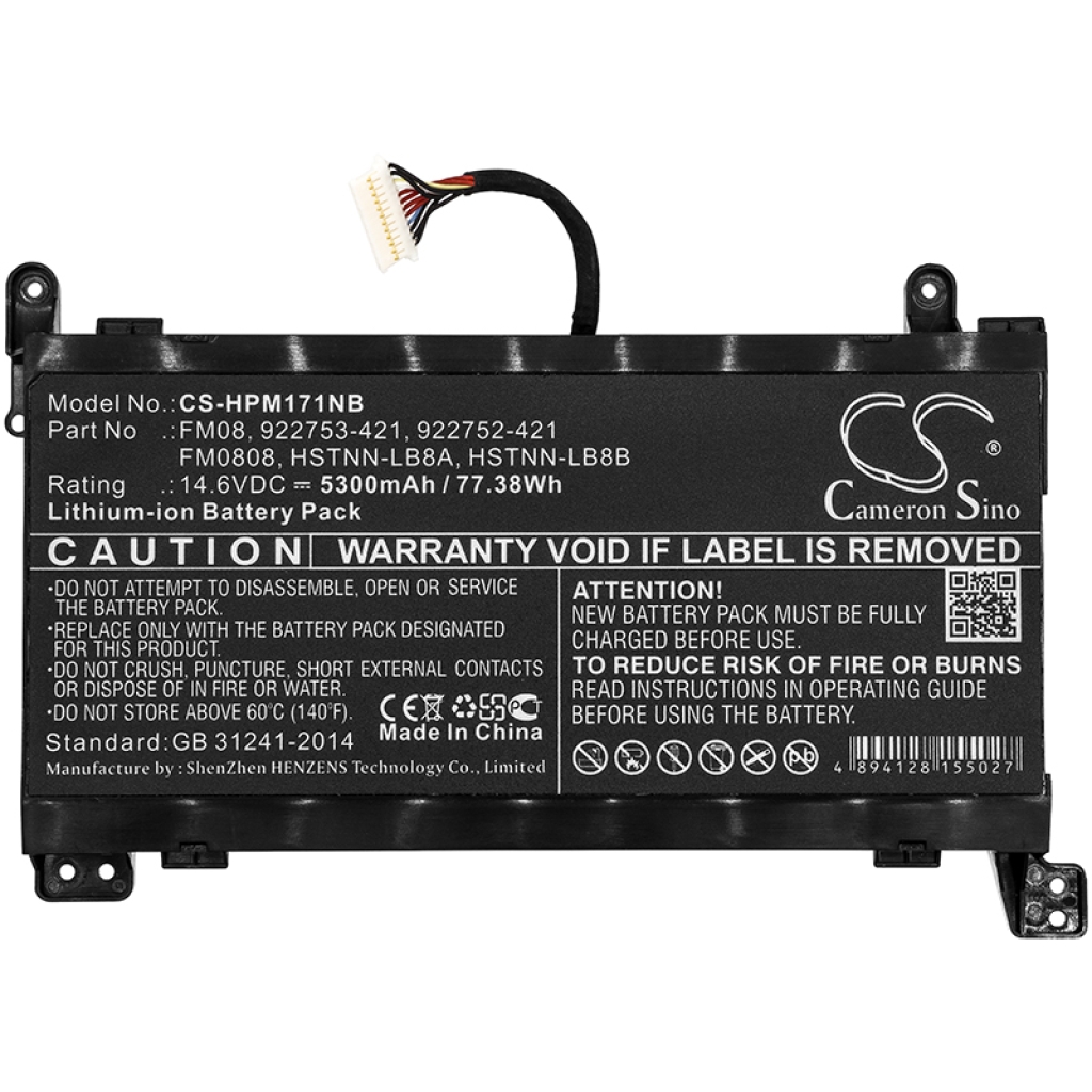 Batterier Ersätter FM08086