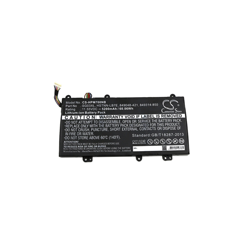 Batterier till bärbara datorer HP CS-HPM700NB