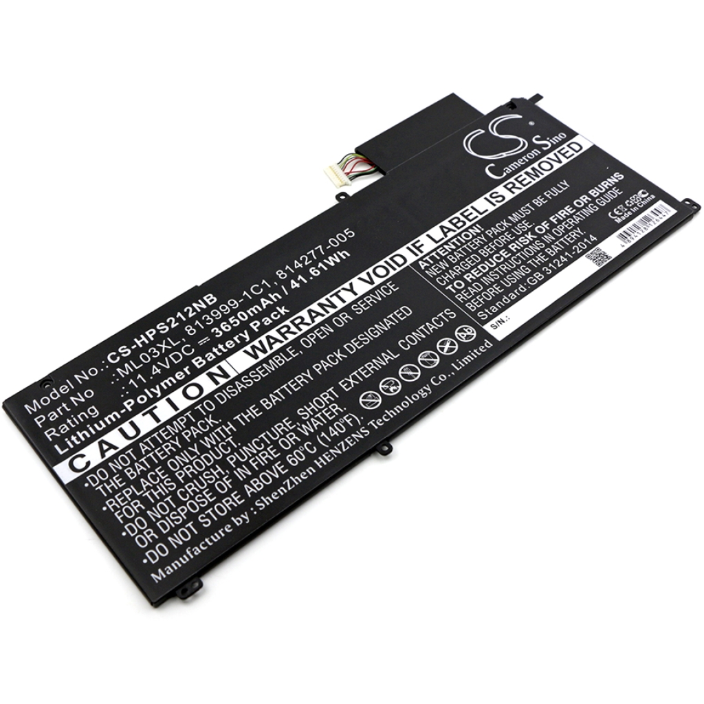 Batterier till bärbara datorer HP Spectre X2