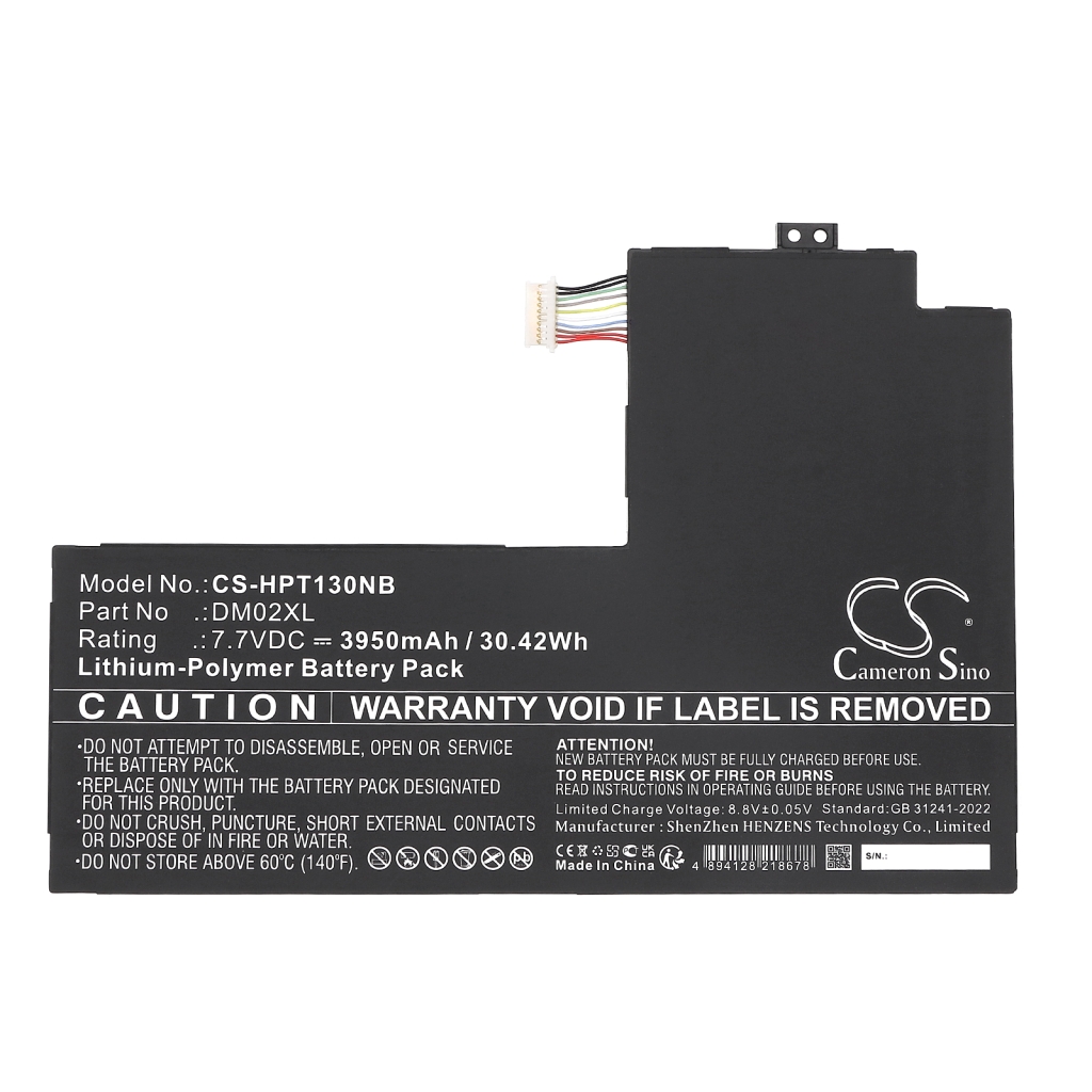 Batterier för surfplattor HP CS-HPT130NB