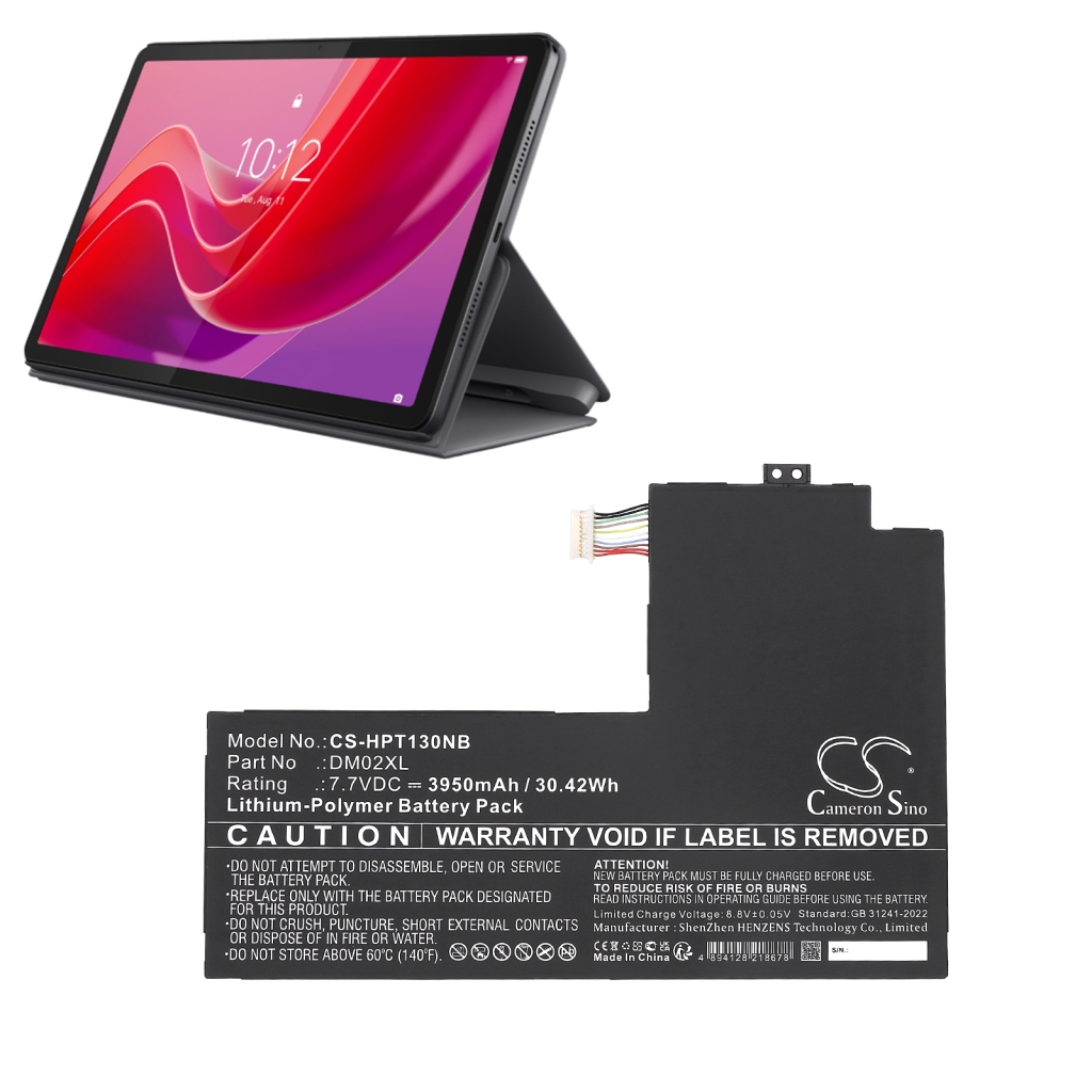 Batterier för surfplattor HP CS-HPT130NB