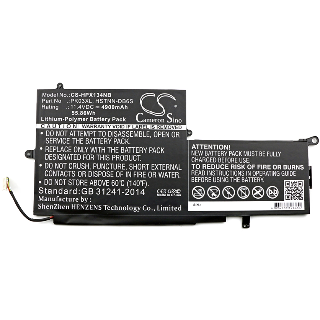 Batterier till bärbara datorer HP CS-HPX134NB
