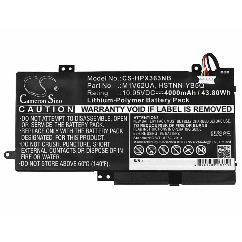 Batterier till bärbara datorer HP CS-HPX363NB