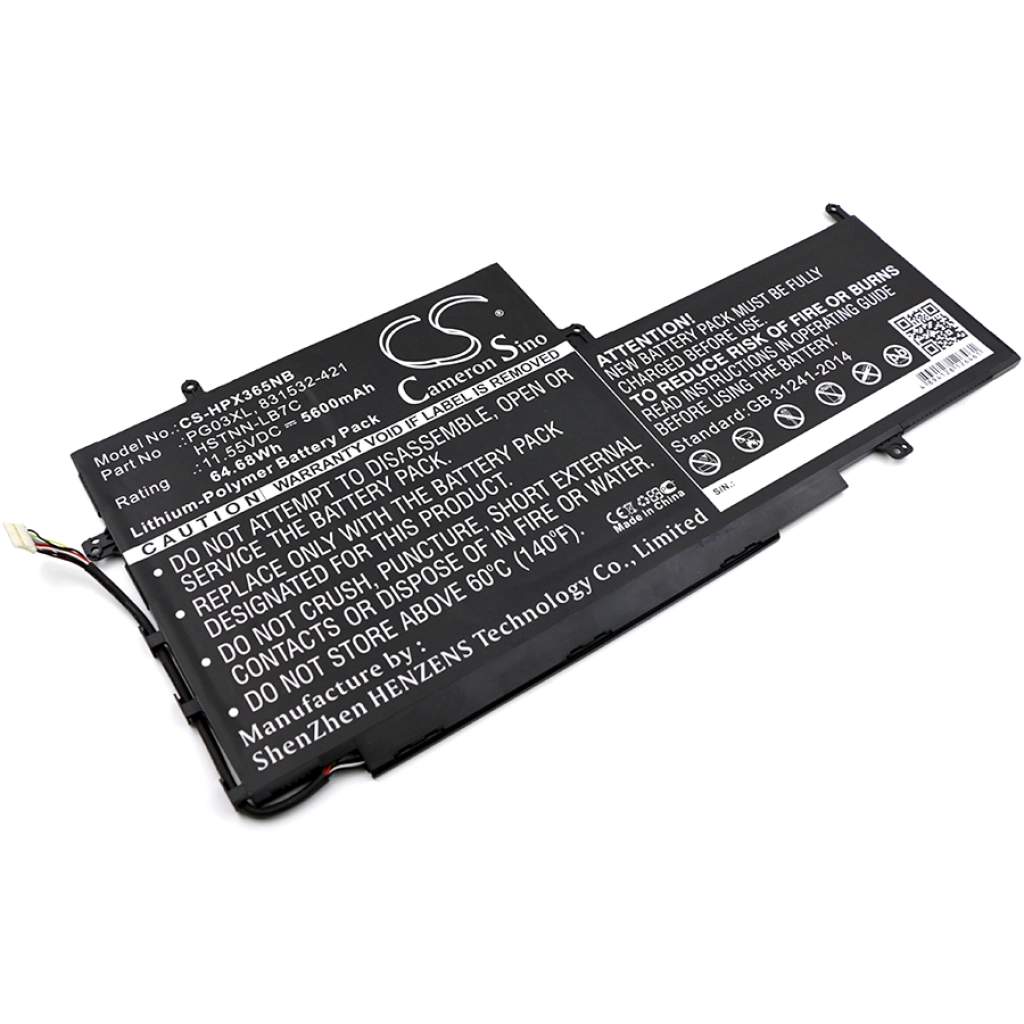 Batterier Ersätter PG03XL
