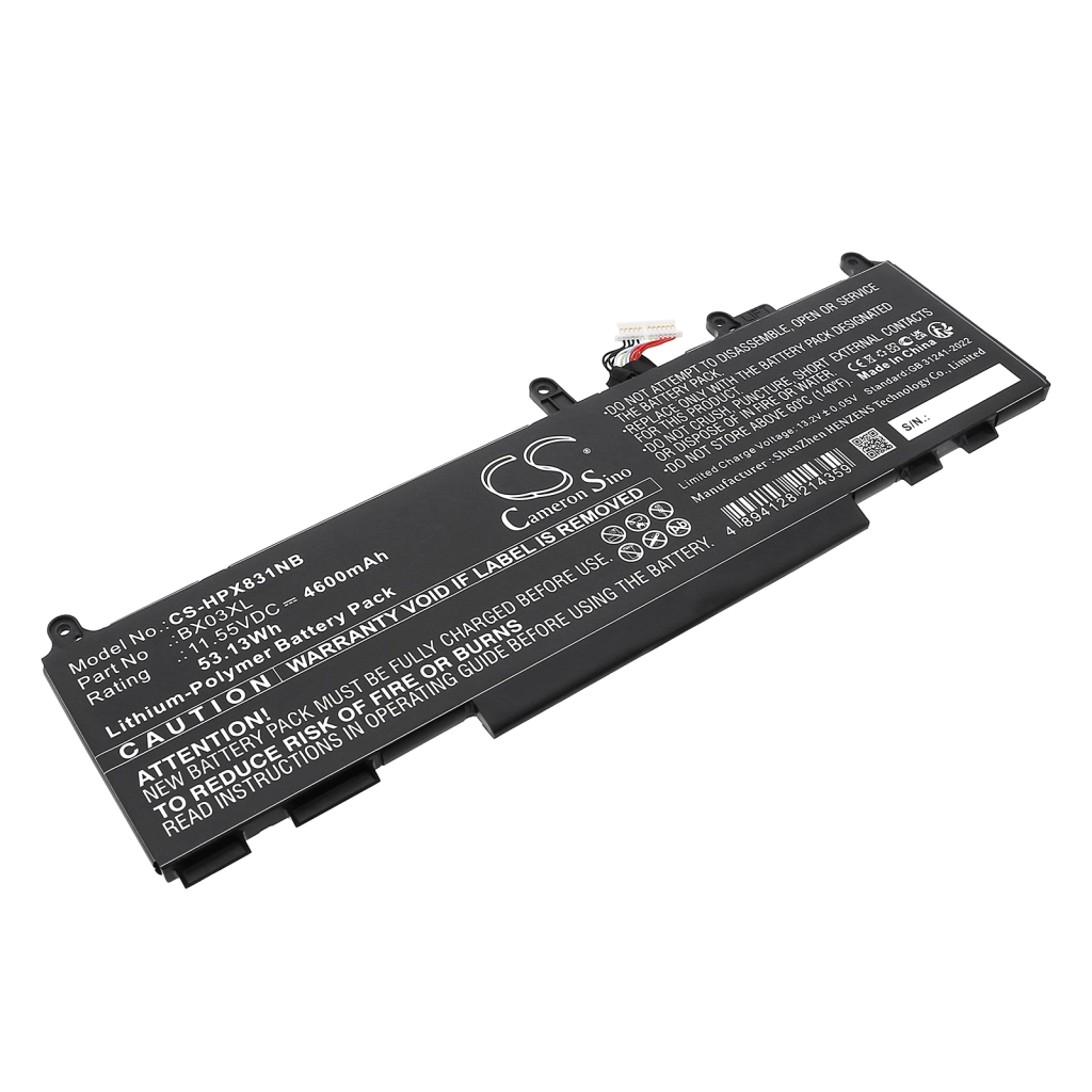Batterier till bärbara datorer HP CS-HPX831NB