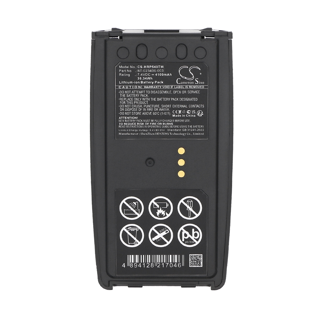 Batterier till radioapparater Harris CS-HRP540TW