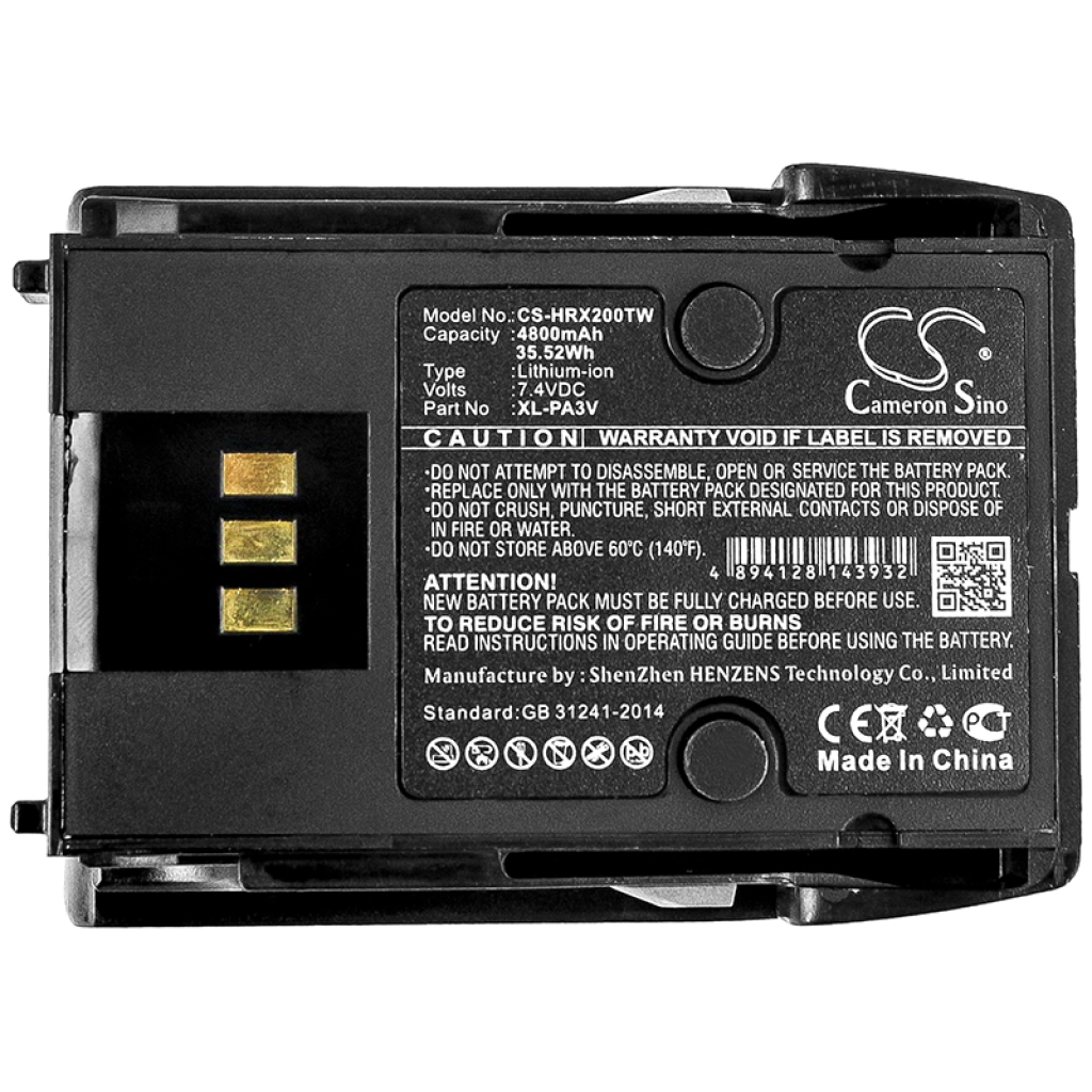 Batterier till radioapparater Harris CS-HRX200TW