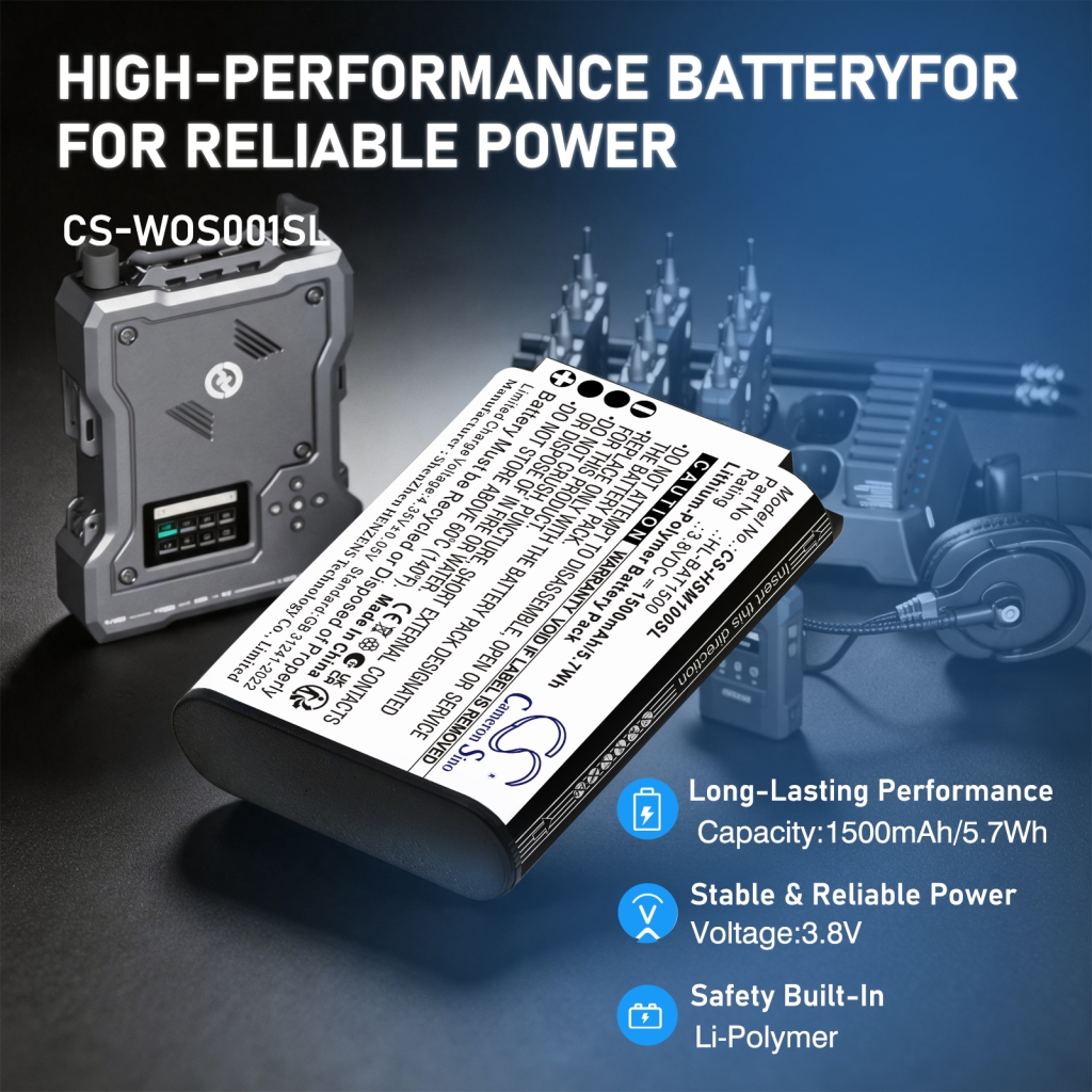 Battery compatible with Wireless Headset Battery