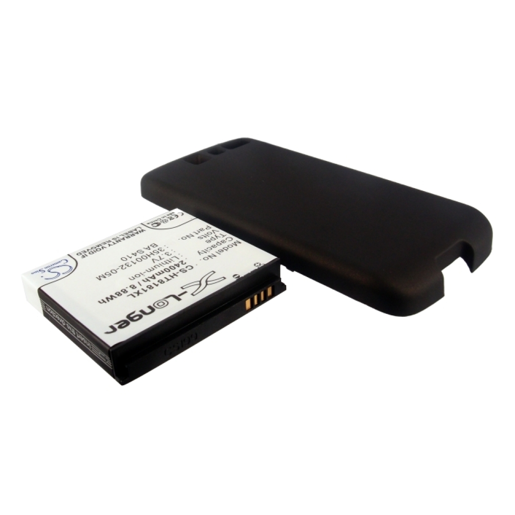 Cameron Sino CS-HT8181XL Li-ion-batteri för HTC-telefon: 3,7V 2400mAh 8,88Wh, med ersättningsbakstycke