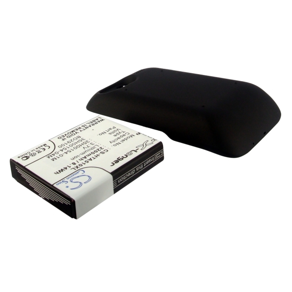 Cameron Sino X-Longer CS-HTA510XL batteri och svart bakstycke, sidovy