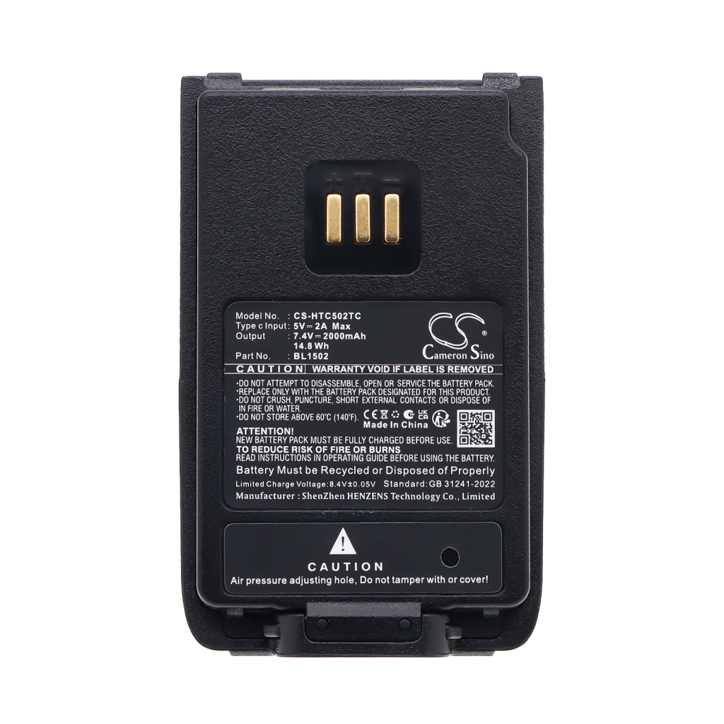 Batteri kompatibel med HYT Hytera CS-HTC502TC