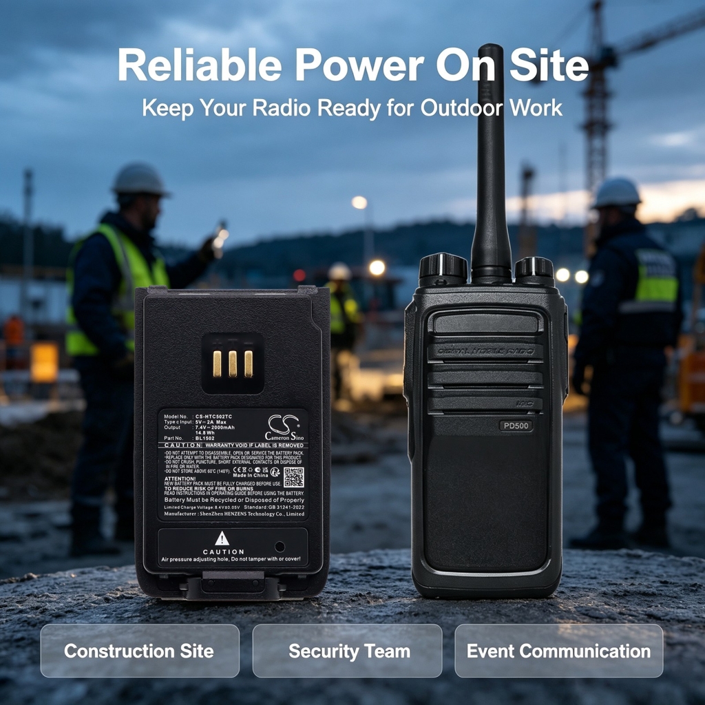 Batteri kompatibel med HYT Hytera CS-HTC502TC