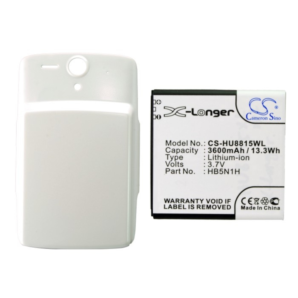 Cameron Sino CS-HU8815WL batteri med vitt bakstycke: 3600mAh 13,3Wh 3,7V HB5N1H