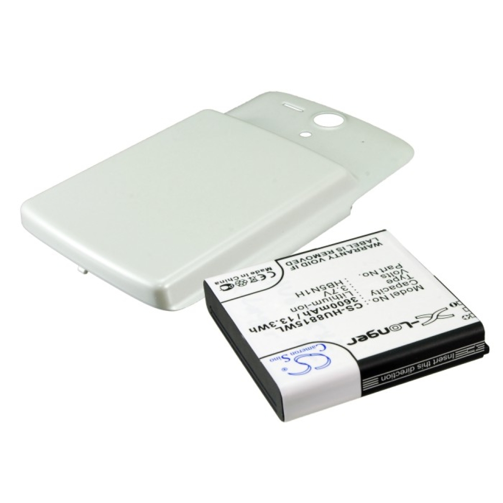 Cameron Sino CS-HU8815WL batterietikett med bakstycke till vänster: 3600mAh 13,3Wh