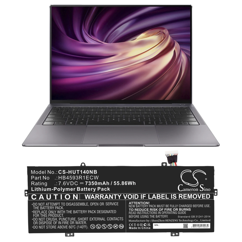 Batterier till bärbara datorer Huawei MagicBook R5 2500U