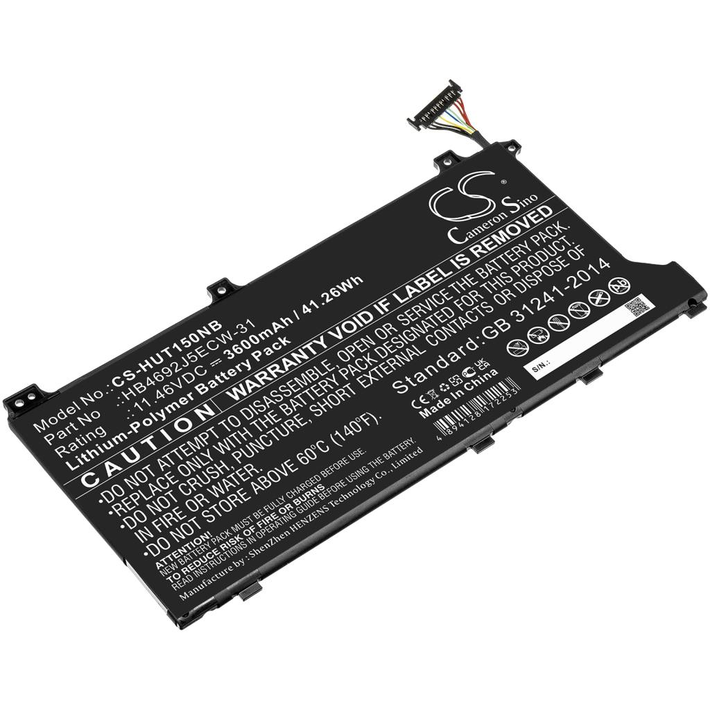 Batterier till bärbara datorer Huawei CS-HUT150NB