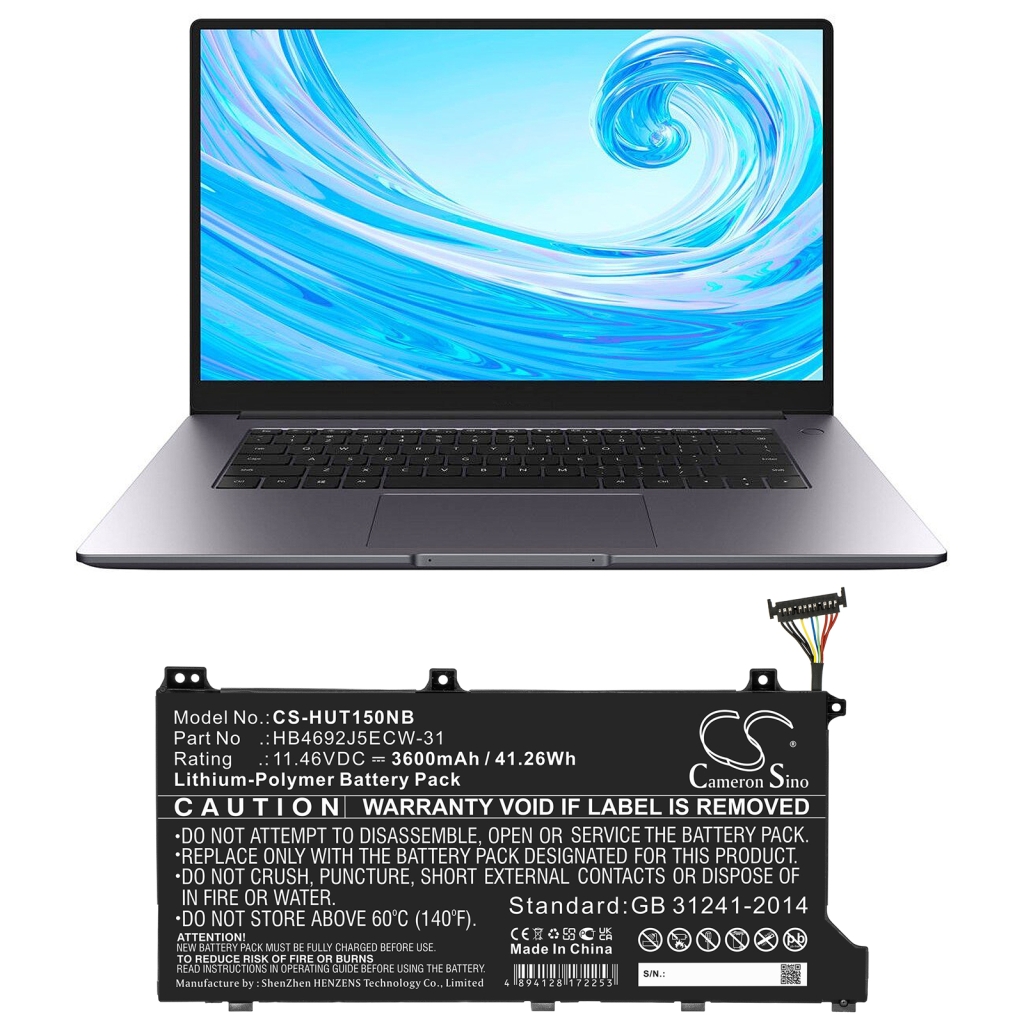 Batterier till bärbara datorer Huawei CS-HUT150NB