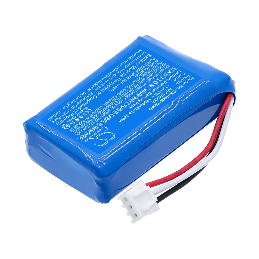 Batterier kompatibel med hawkmed Infusion Pump HK-100 Pump HK-100i Pump HK-100ii CS-HWK100MD