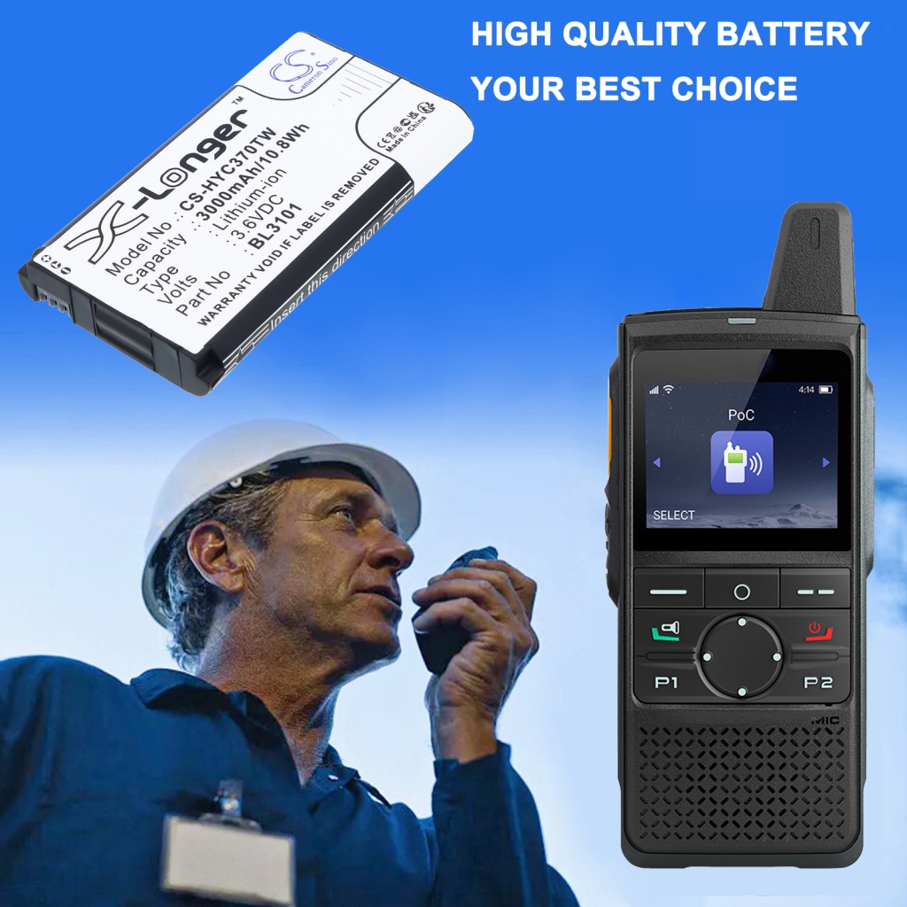 Batteri kompatibel med Hytera CS-HYC370TW
