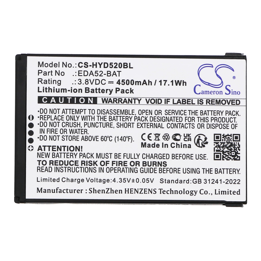 Batterier för skanner Honeywell CS-HYD520BL