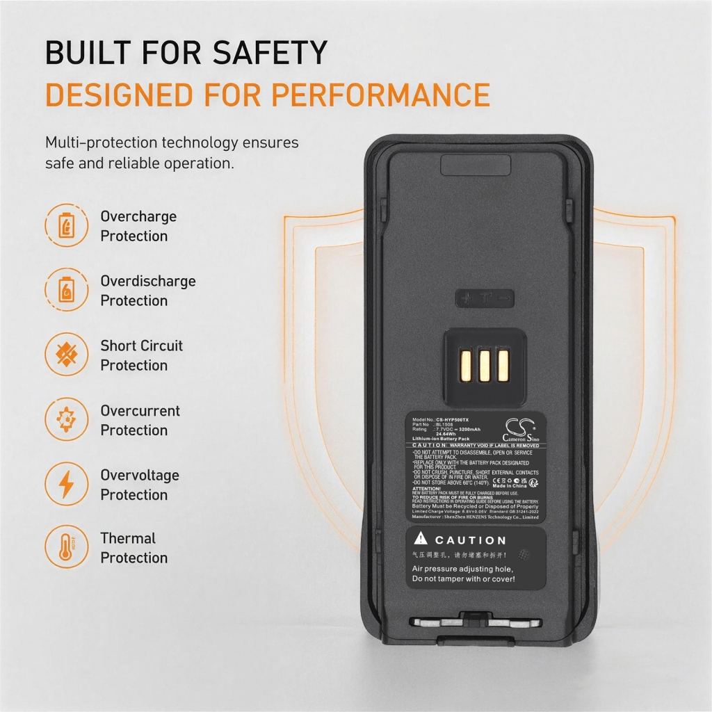Batteri kompatibel med Hytera CS-HYP500TX