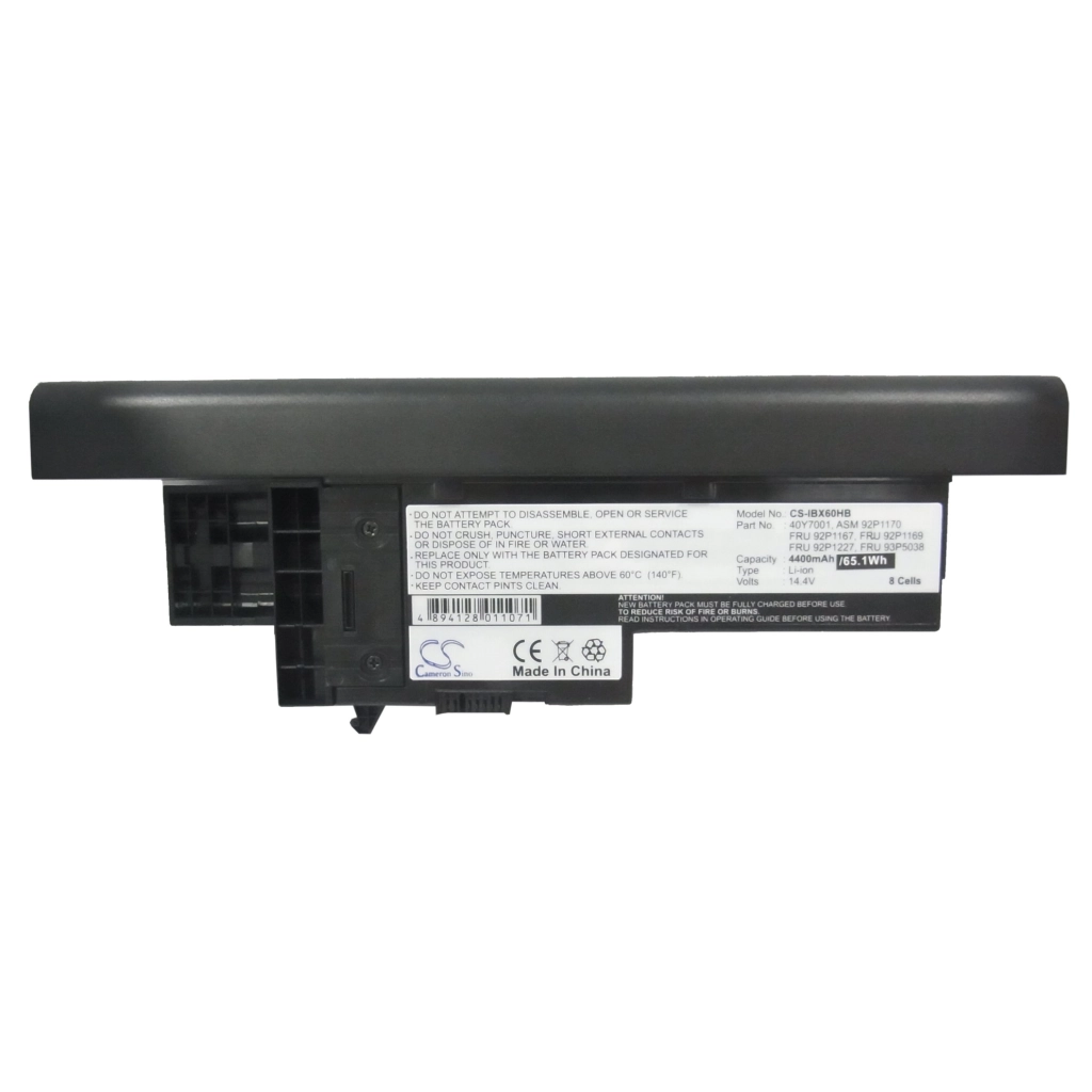 Batterier till bärbara datorer IBM ThinkPad X60s 1702