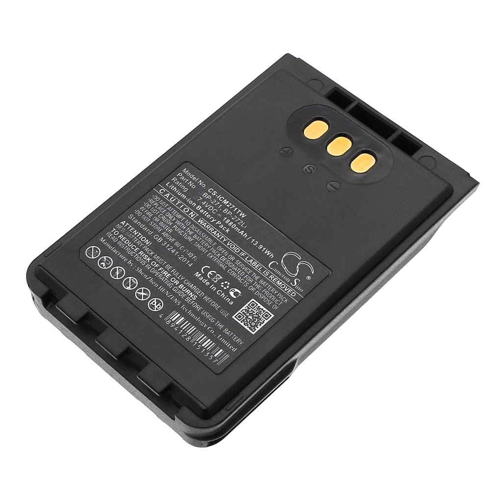 Batterier till radioapparater Icom CS-ICM271TW