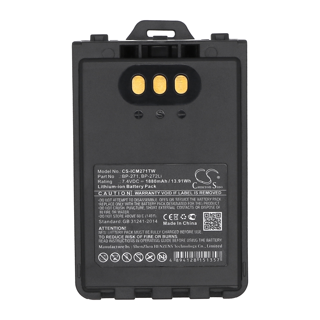 Batterier till radioapparater Icom CS-ICM271TW
