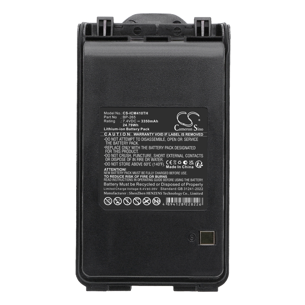 Batteri kompatibel med Icom CS-ICM410TH