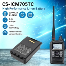 Kompatibel batteribyte för Icom BP-307
