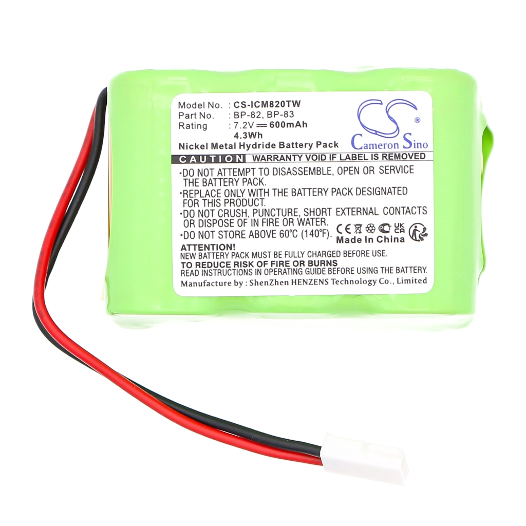 Batterier till radioapparater Icom CS-ICM820TW