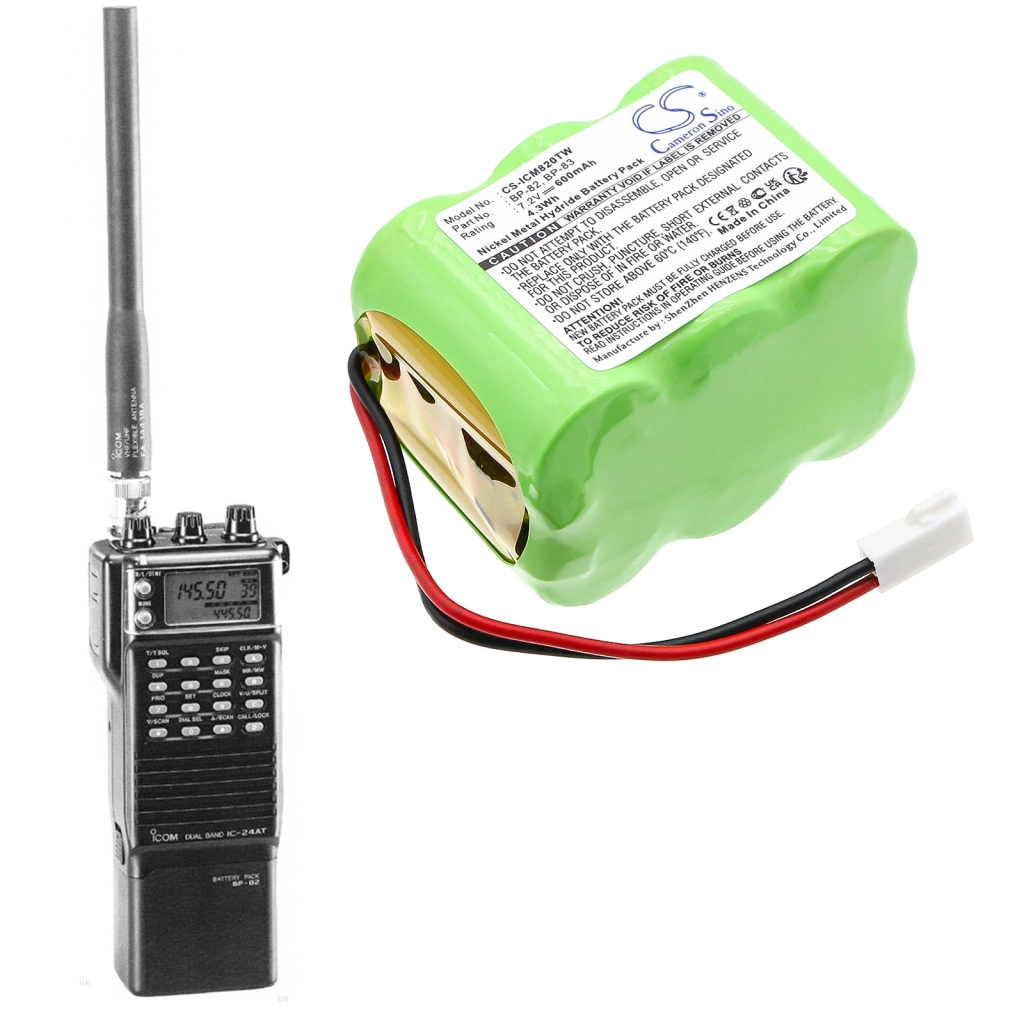 Batterier till radioapparater Icom CS-ICM820TW