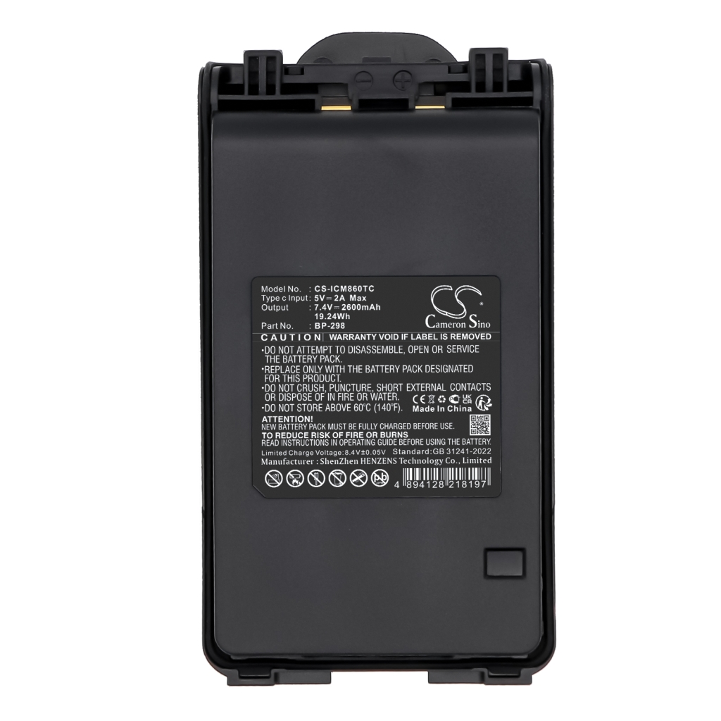 Batterier till radioapparater Icom CS-ICM860TC