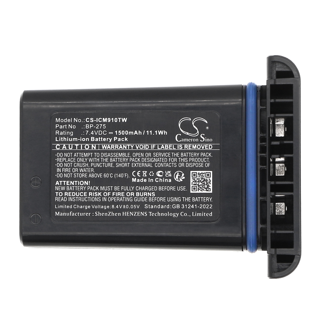 Batterier till radioapparater Icom CS-ICM910TW
