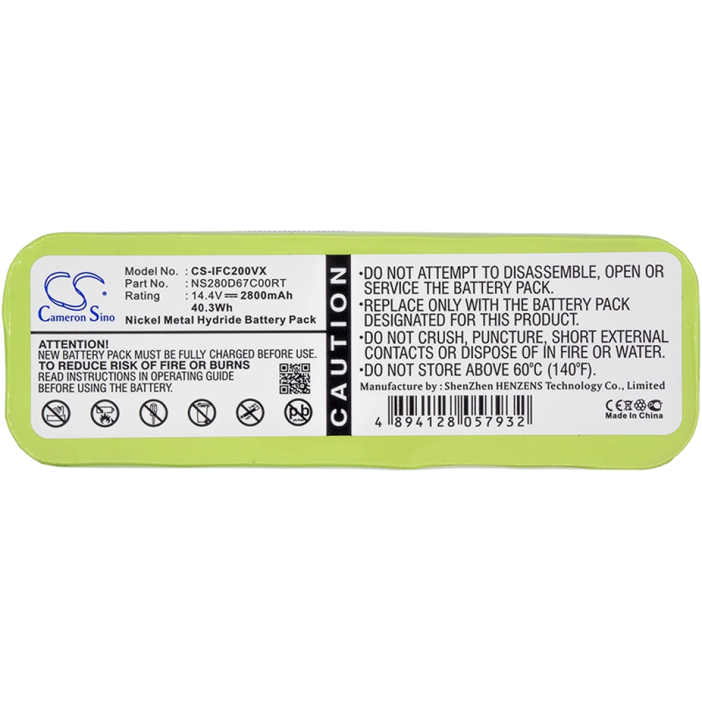 Compatible battery replacement for Proscenic NS280D67C00RT